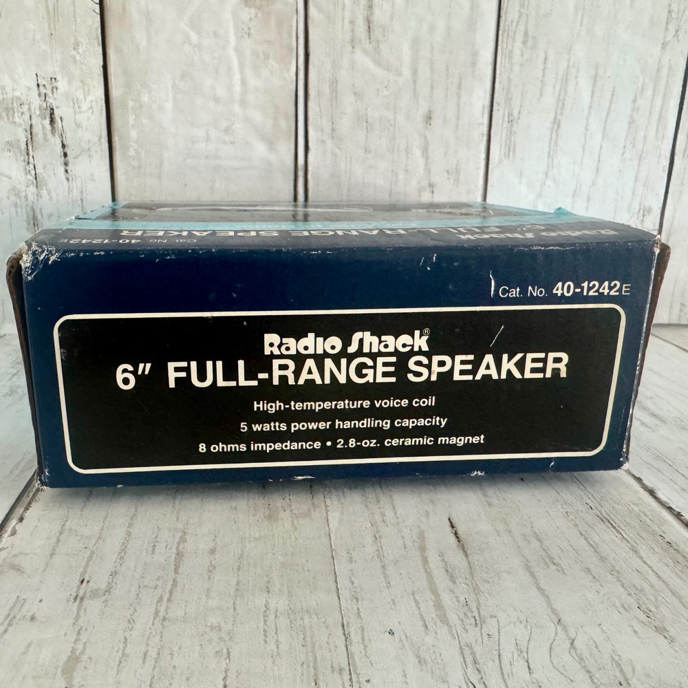 NOS Radio Shack 6 inch Full Range Speaker 8 Ohm 5W Vintage 40-1242E WORKS - Picture 2 of 9